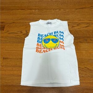 Three & Out Boys Muscle Tee Size 6